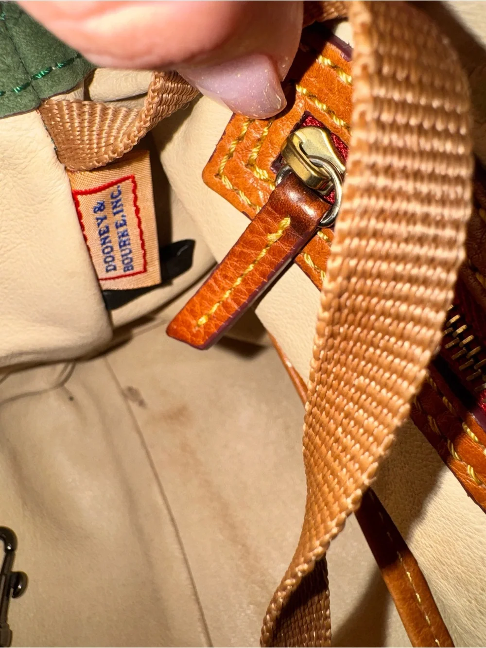 Dooney & Bourke Brown Leather Satchel - Cameron satchel
